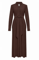 Kleid | Recycled Regular-Travelqualität | Rasy | Brown