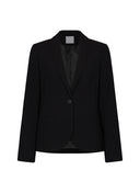 Blazer | Crepe | Charis | Deep Black - shop_name