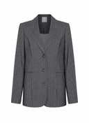Blazer | Regular-Travelqualität Print | Goshiko Dessin | Dark Antra Stripe