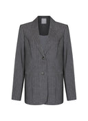Blazer | Regular Travel Print | Goshiko Dessin | Dark Antra Stripe