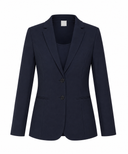 Blazer | Recycled Regular-Travelqualität | Goshiko | Black-Blue