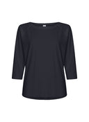 T-shirt | Lightweight Travel | Nariko | Black-Blue