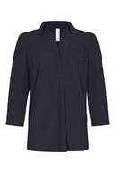 Blouse | Light Travel | Akime | Black-Blue
