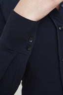 Bluse | Regular-Travelqualität | Ayaka Closed | Black-Blue