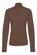 Bluse | Regular-Travelqualität | Ayaka Closed | Cacao