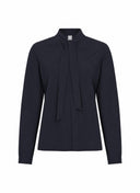 Blouse | Recycled Regular Travel | Uino | Black-Blue