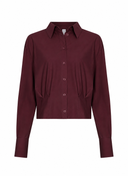 Blouse | Recycled Regular Travel | Yukako | Merlot