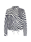 Bluse | Baumwoll-Stretch | Agano Stripe | irregular stripe