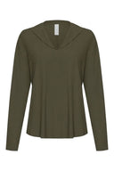 Top | Recycled Light Travel | Hoki | Olive Night