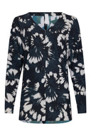 Top | Light Travel Dessin | Yamas Print | Tie Dye Blue Swirl - shop_name