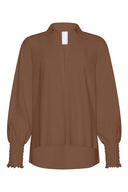 Bluse | Regular-Travelqualität | Yohei | Cacao