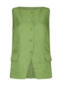 Tops | Leinen-Lyocell | Aoka | green
