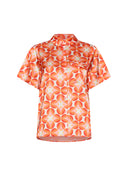 Top | Polyester Satin Stretch | Baylo | Sunburst bubbles