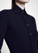 Blouse | Regular Travel | Ayaka Closed | Black-Blue