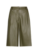 Short | Vegan Leather | Kaori | Khaki Green