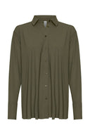 Blouse | Recycled Light Travel | Milly | Olive Night