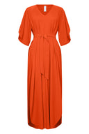 Kleid | Light Travel Qualität | Yukiji | Sunset Orange