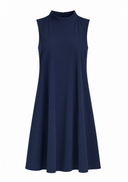 Dress | Travel Jersey | Amya | Black-Blue