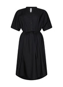 Kleid | Baumwollstretch | Yari | black