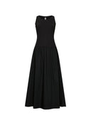 Kleid | Baumwoll-Stretch | Piyori | Deep Black