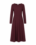 Kleid | Recycled Regular-Travelqualität | Tami Long Sleeve | Merlot