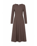 Kleid | Recycled Regular-Travelqualität | Tami Long Sleeve | Cacao