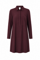 Kleid | Recycled Regular-Travelqualität | Riku | Merlot