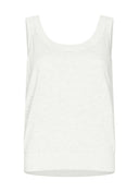 Strick | Leinen-Baumwolle Rec. Pol. | Ouka | white linen