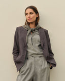 Blazer | Regular Travel Print | Goshiko Dessin | Dark Antra Stripe