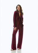 Blazer | Velour Tencel | Sakumi | Wine Red Velvet - shop_name