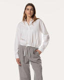 Blouse | Cotton Stretch | Agano | White