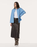 Bluse | Poplin-Stretch | Mieka | Alaskan Blue