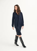 Blouse | Light travel jersey | Kaemi | Black - Blue - shop_name