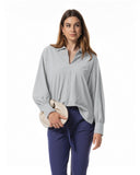 Bluse | Recycled Regular-Travelqualität | Sotoky | Mid Grey