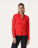 Bluse | Regular-Travelqualität | Ayaka Closed | Spicy Red