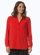 Blouse | Soft Travel | Kaemi Soft | Spicy Red - shop_name