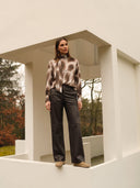 Blouse | Viscose | Lihana | Espresso Splash