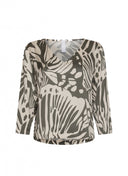 Blouse | Satin Viscose Dessin | Rini | Butterfly - shop_name