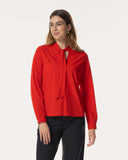 Bluse | Recycled Regular-Travelqualität | Uino | Spicy Red