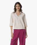 Blouse | Regular Travel | Osame | Linen - shop_name