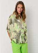 Top | Satin Viscose Dessin | Fusami | Fluor Flower - shop_name