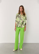 Top | Satin Viscose Dessin | Fusami | Fluor Flower - shop_name