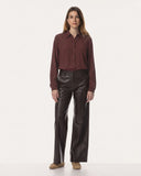 Bluse | Recycled Light-Travelqualität | Iwai | Merlot