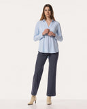 Bluse | Soft-Travelqualität | Meky Soft | Cashmere Blue