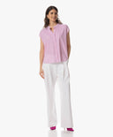 Bluse | Light-Travelqualität mit Dessin | Tokiko Dessin | Pink Lady Stripe