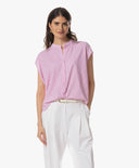 Blouse | Light Travel Dessin | Tokiko Dessin | Pink Lady Stripe