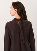 Dress | Bonded Travel | Hanae | Dark Brown - shop_name
