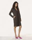 Kleid | Bonded Travelqualität | Mahiro | Brown