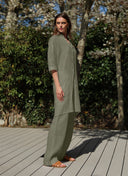 Dress | Linen | Lomitsy | Olive linen - shop_name