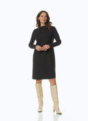 Dress | Regular Travel | Lusea | Deep Black - shop_name